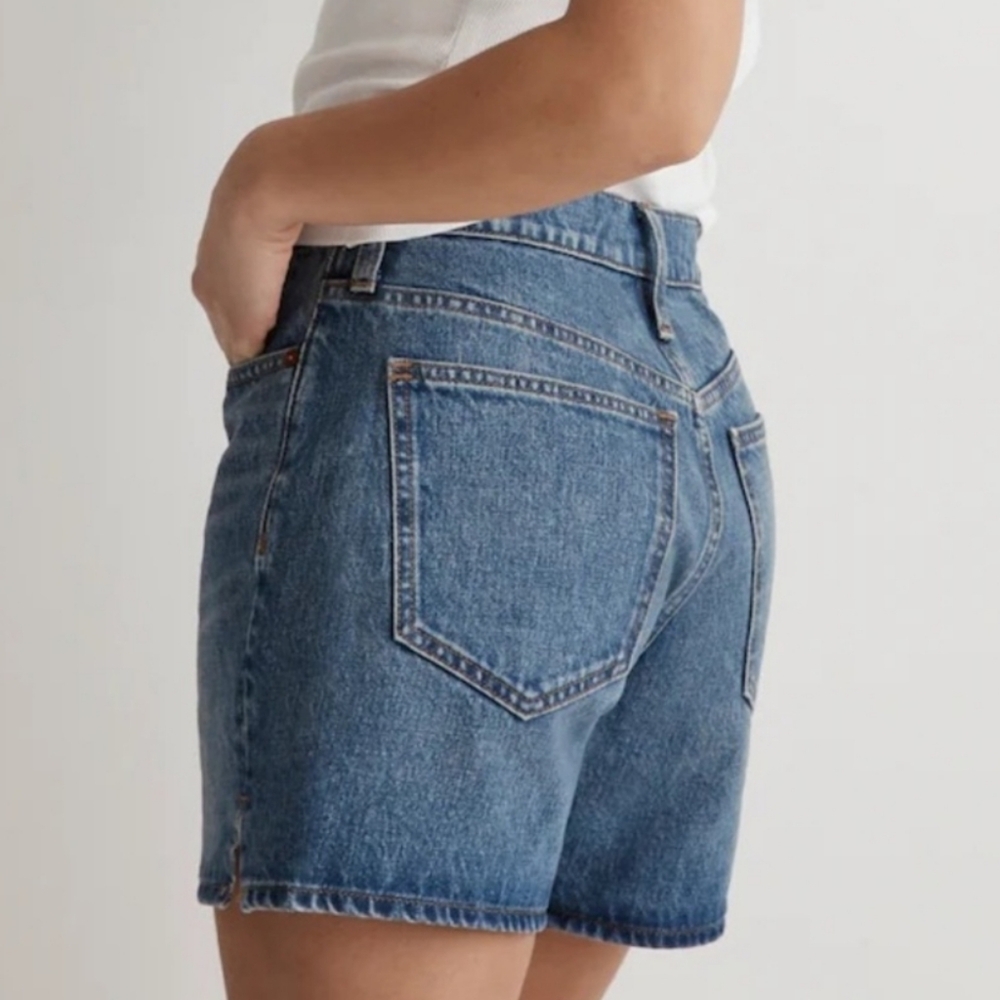 *NWT* Madewell Relaxed Mid-Length Denim Shorts - Picture 6 of 11